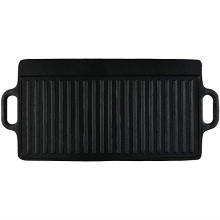 Pre-seasoned Cast Iron Reversible Grill Griddle Plate